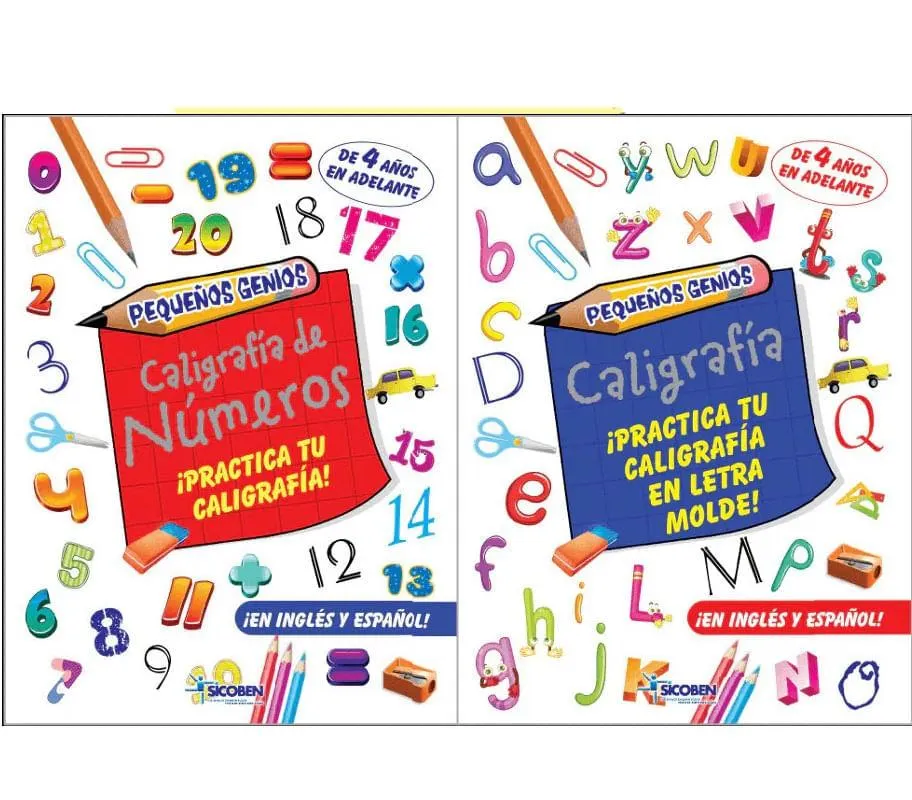 Pequenos Genios Caligrafia Y Numeros Sba-8571