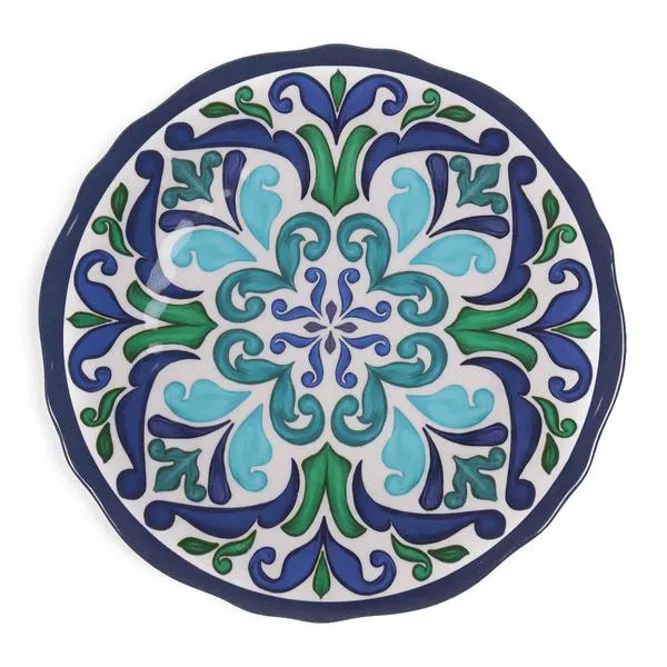 Plato Postre Mosaico 23.5 x 1.4 cm