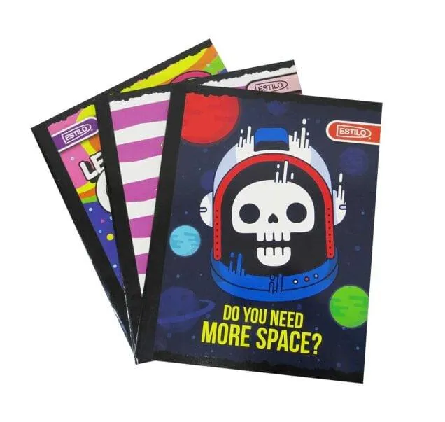 Cuaderno Cosido 100Hjs 4 Líneas Económico