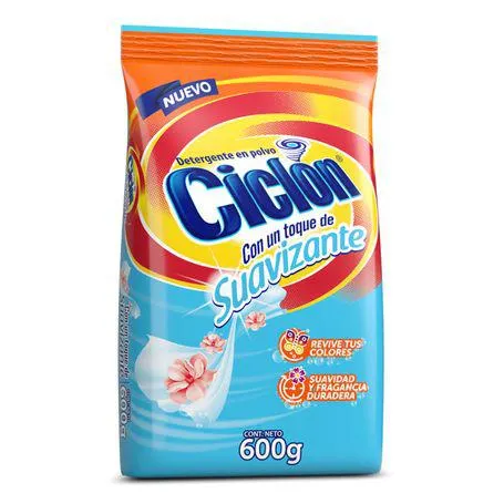 Detergente Ciclon con Toque Suavizante 600g