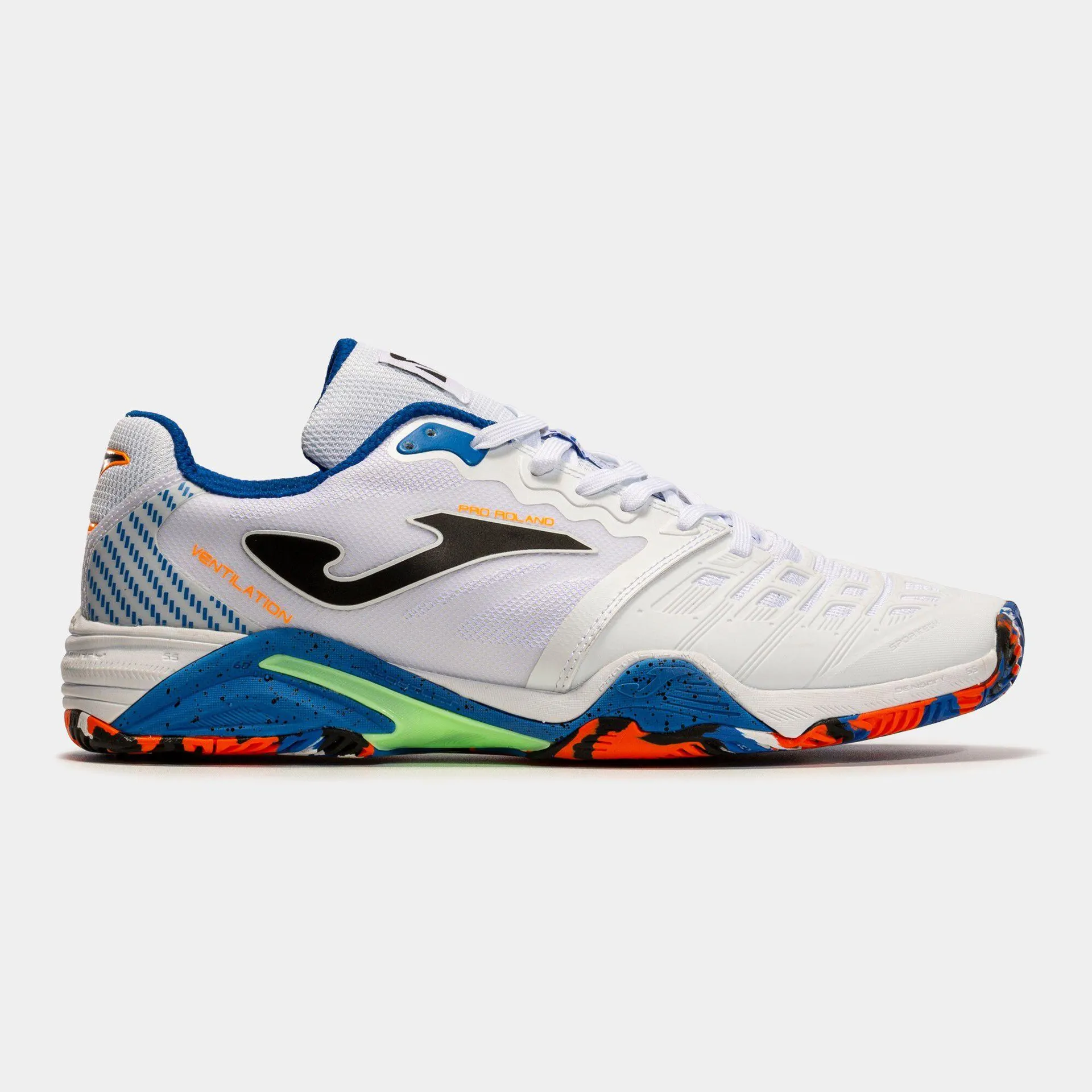 Zapatillas Roland 22 pista dura hombre blanco azul