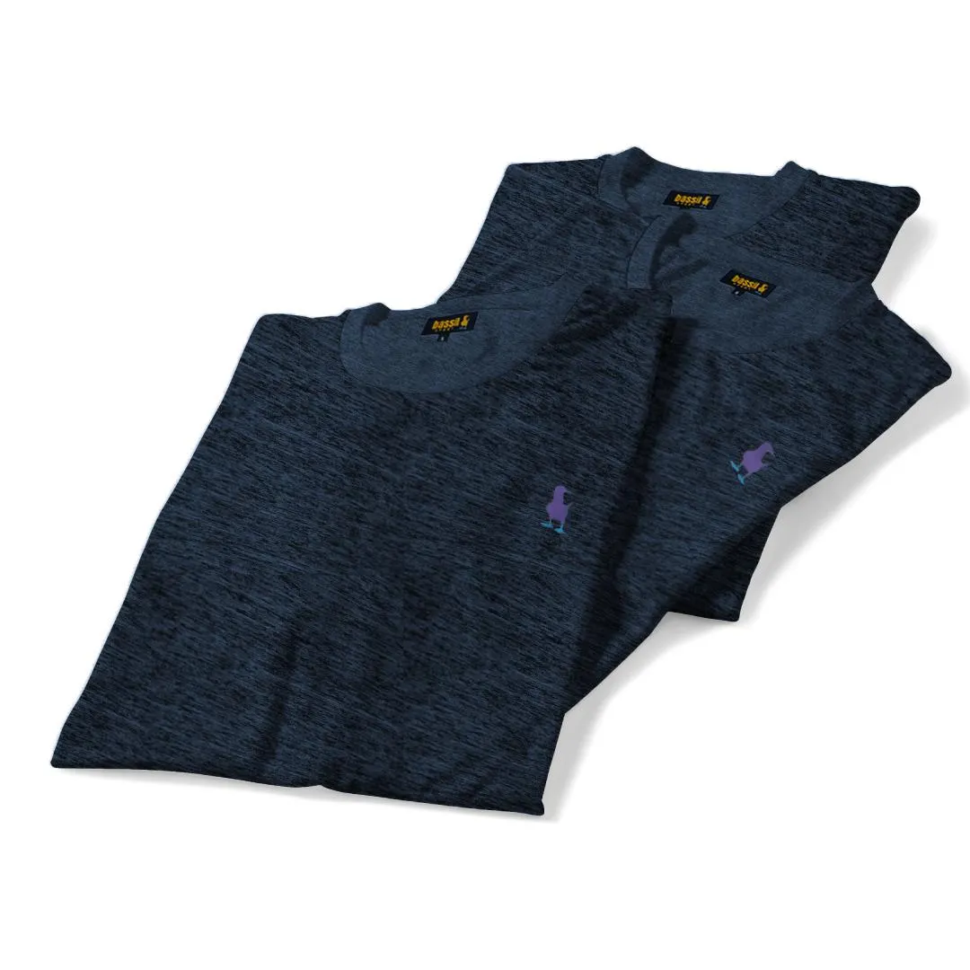 CAMISETA BÁSICA GRIS AZULADO BÁSICA