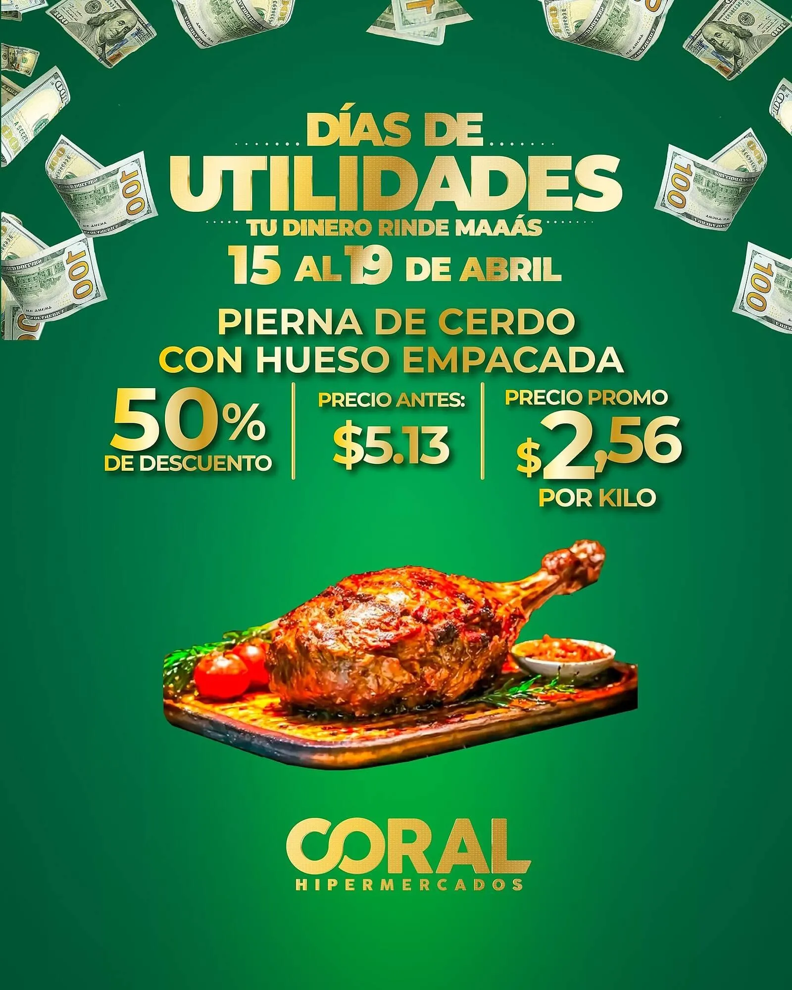 Catalogo de Catálogo Coral Hipermercados 15 de abril al 19 de abril 2026 - Pag 1