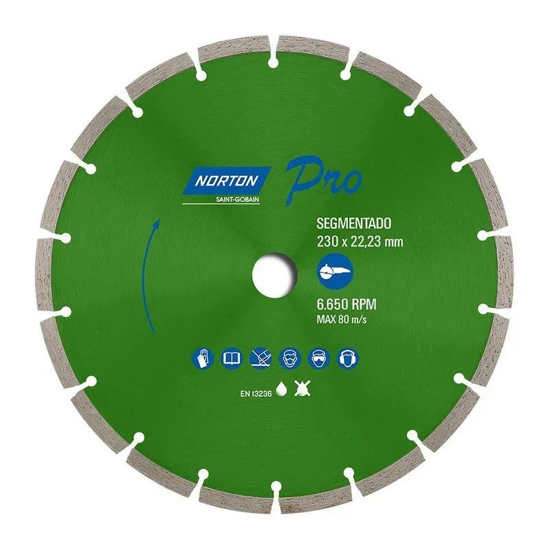 Disco Diamante Segmentado 9P Pro Norton