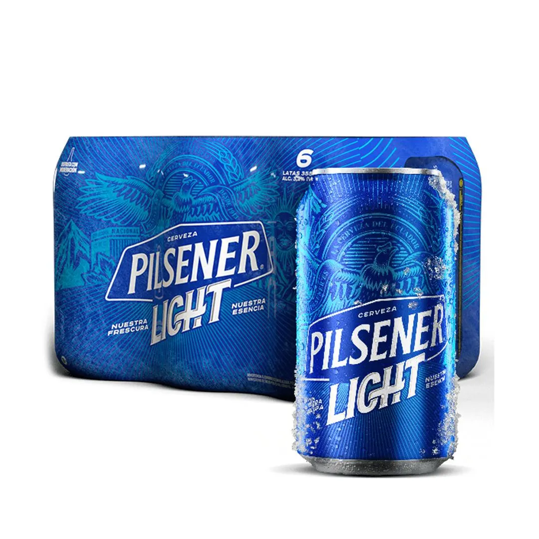 Pilsener Light Cerveza Lata 6pack 355ml
