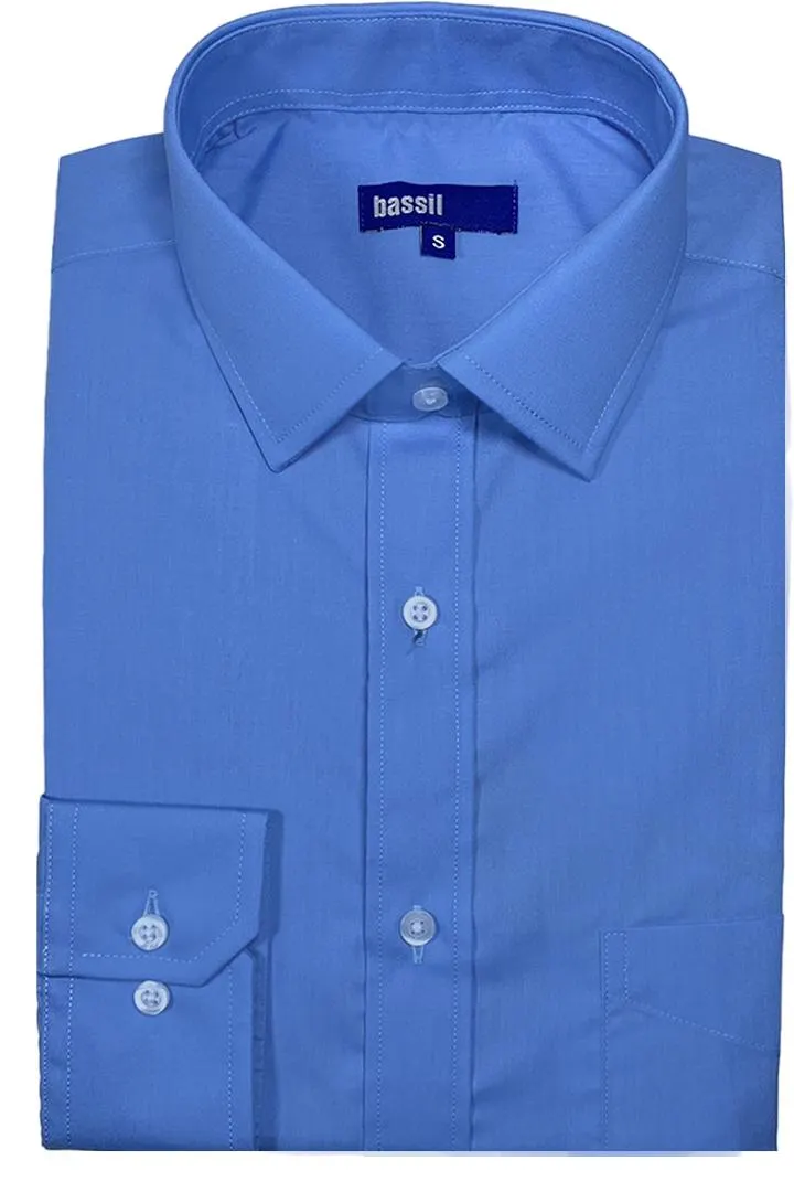 CAMISA CELESTE MEDIO POP MANGA LARGA 9293