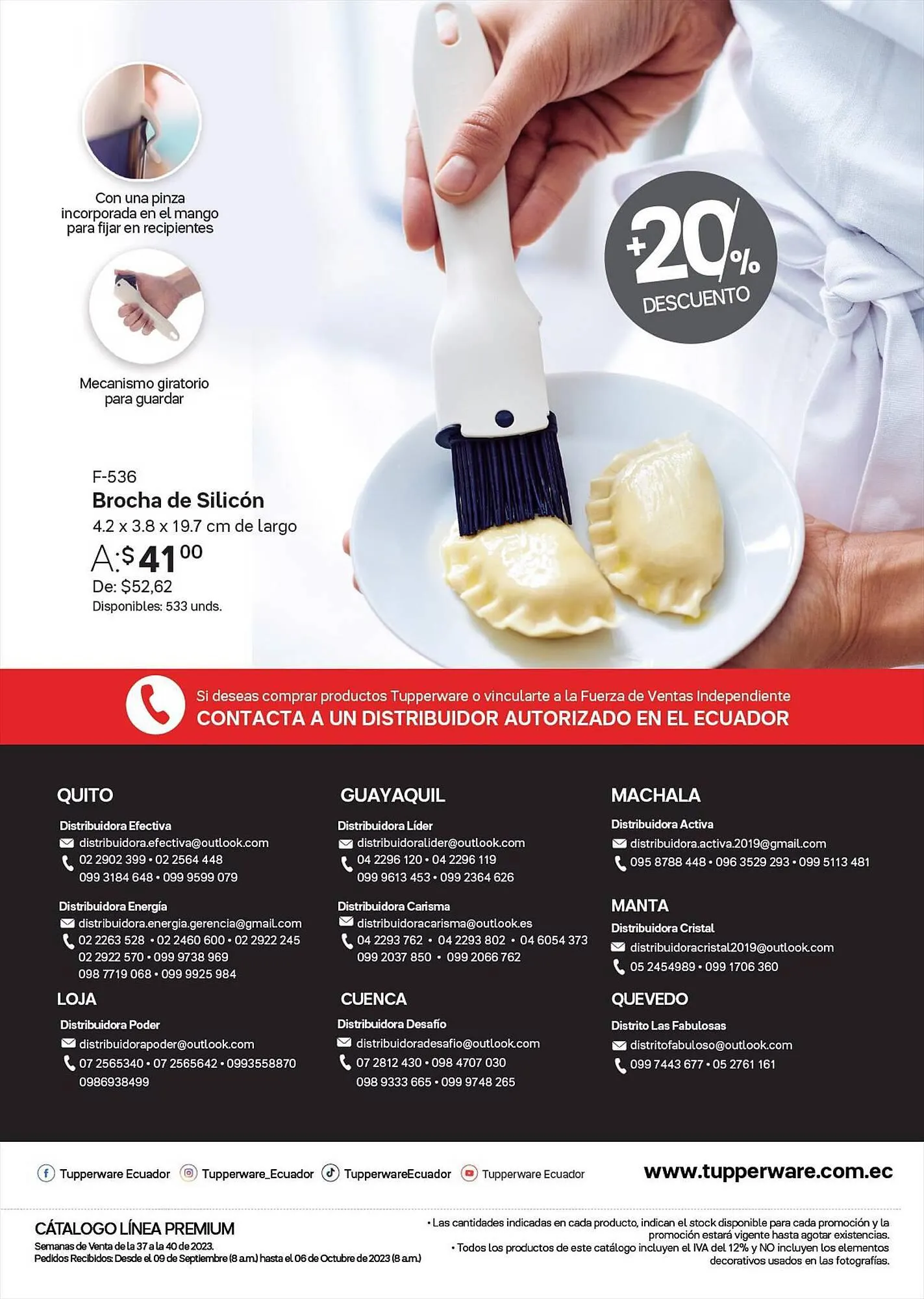 Catalogo de Catálogo Tupperware 18 de septiembre al 6 de octubre 2023 - Pag 12