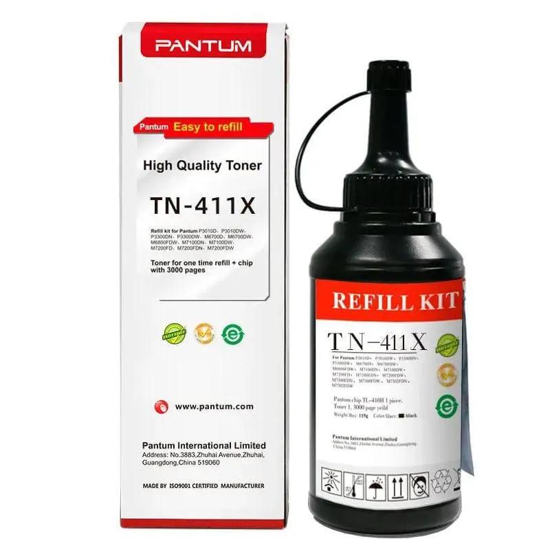 Kit Recarga Pantum Tn-411x P Impres M7100dw