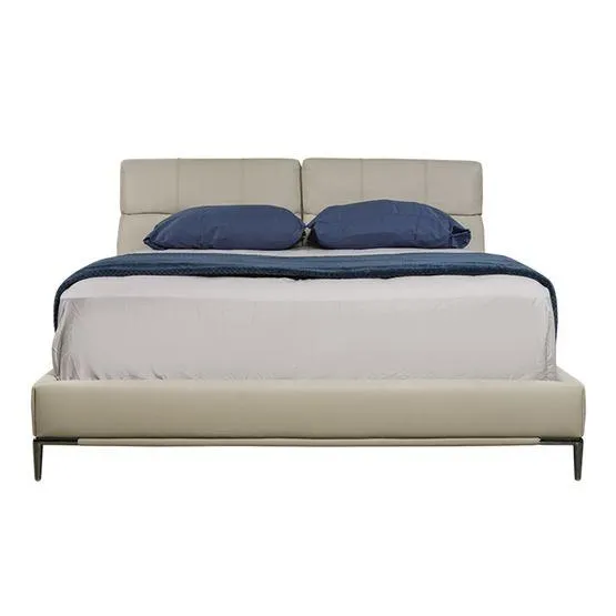 Cama Erin | Queen 2½ Plazas Beige - Erin - Beige