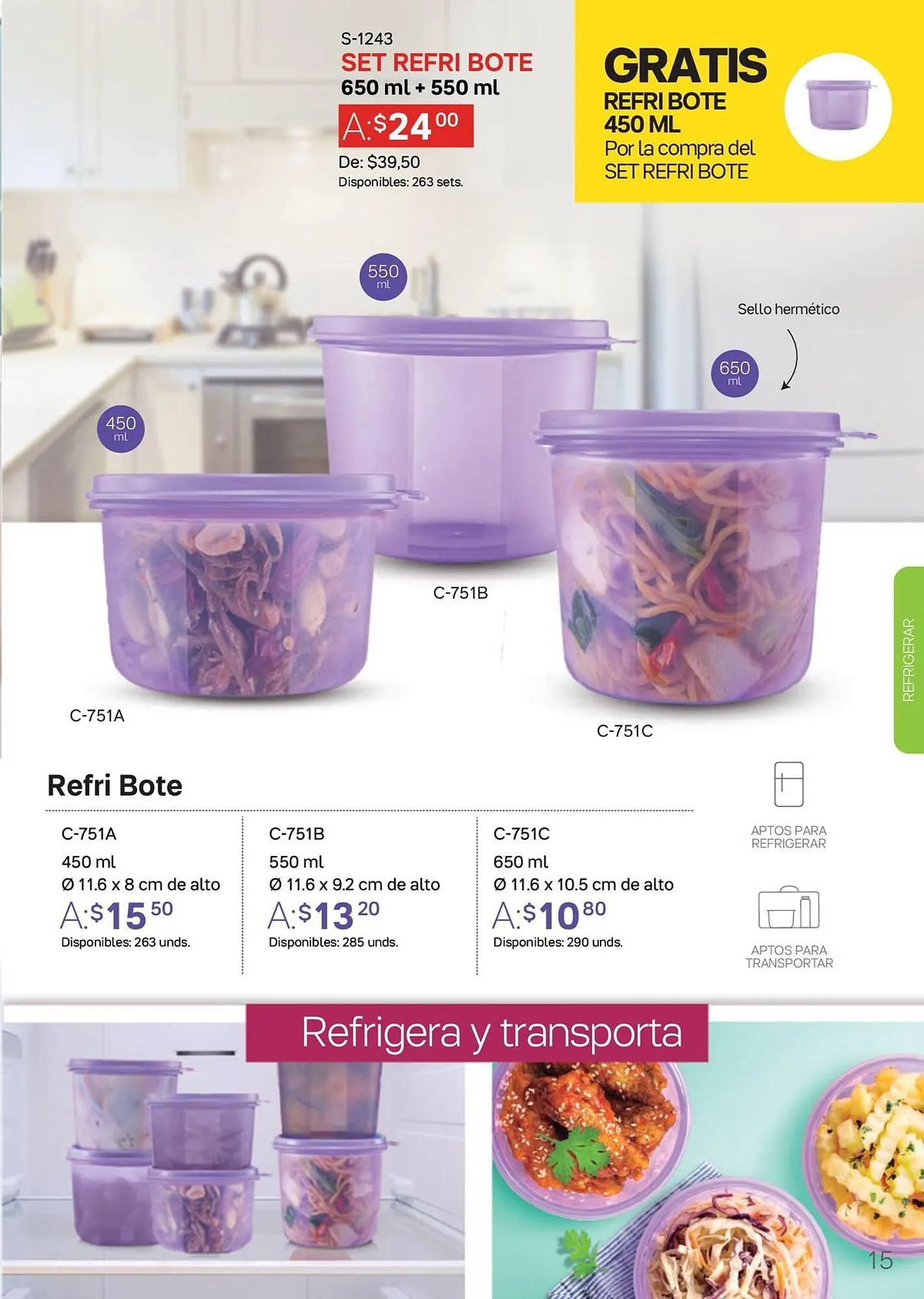 Catalogo de Catálogo Tupperware 6 de octubre al 31 de diciembre 2023 - Pag 15