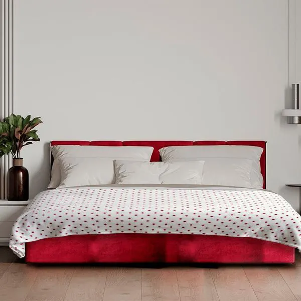 Cobija Estampada Mini Print Vino 110 x 150