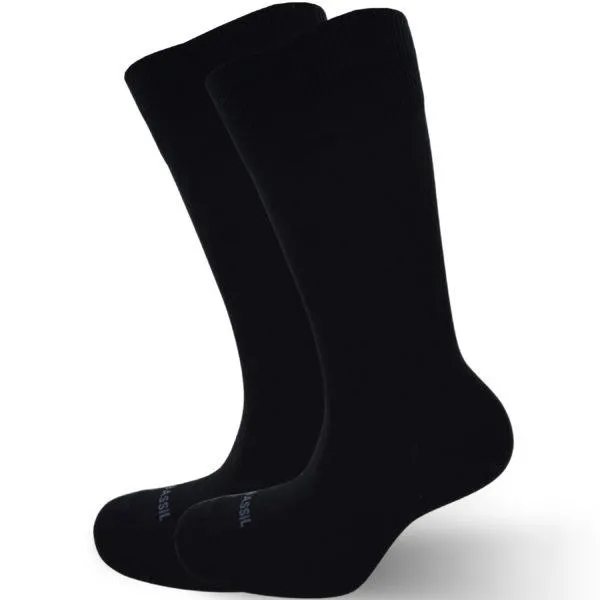 Medias de caballero, negra llana