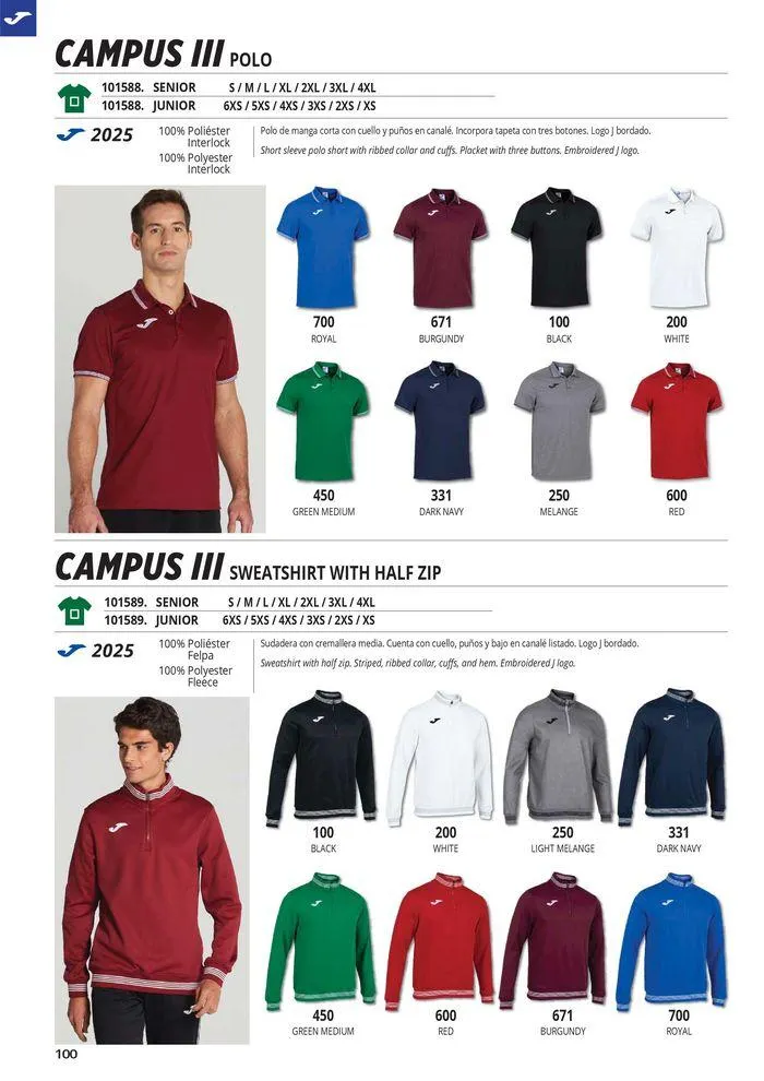 Catalogo de Teamwear Collection 2024  8 de mayo al 31 de diciembre 2024 - Pag 100