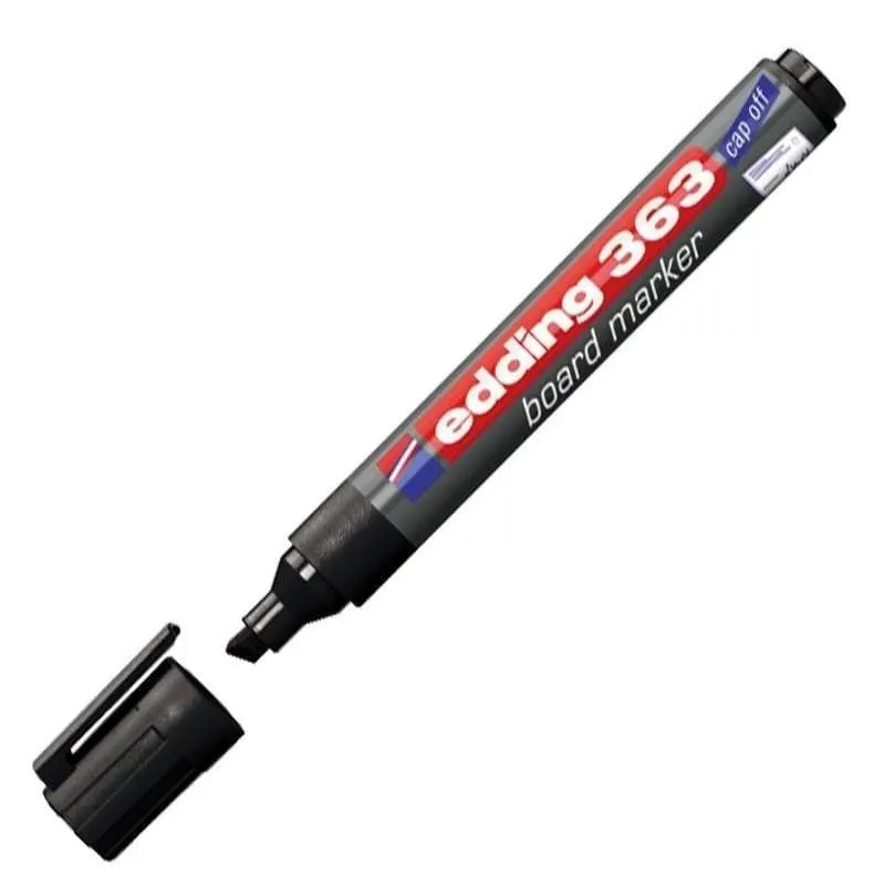 Marcador Pizarra 1-5mm Pta Biselada Negro E-363 Recargabl