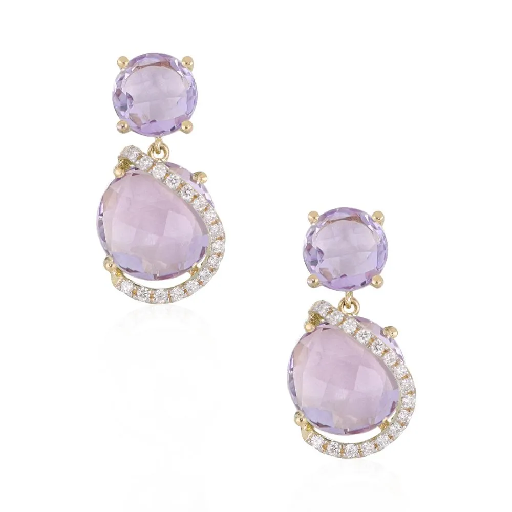ARETES ALLEGRA ROSE DE FRANCE