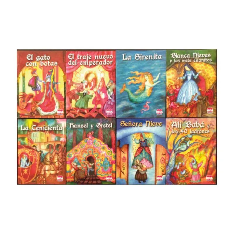 Cuentecitos Clásicos Tradicionales 8 títulos