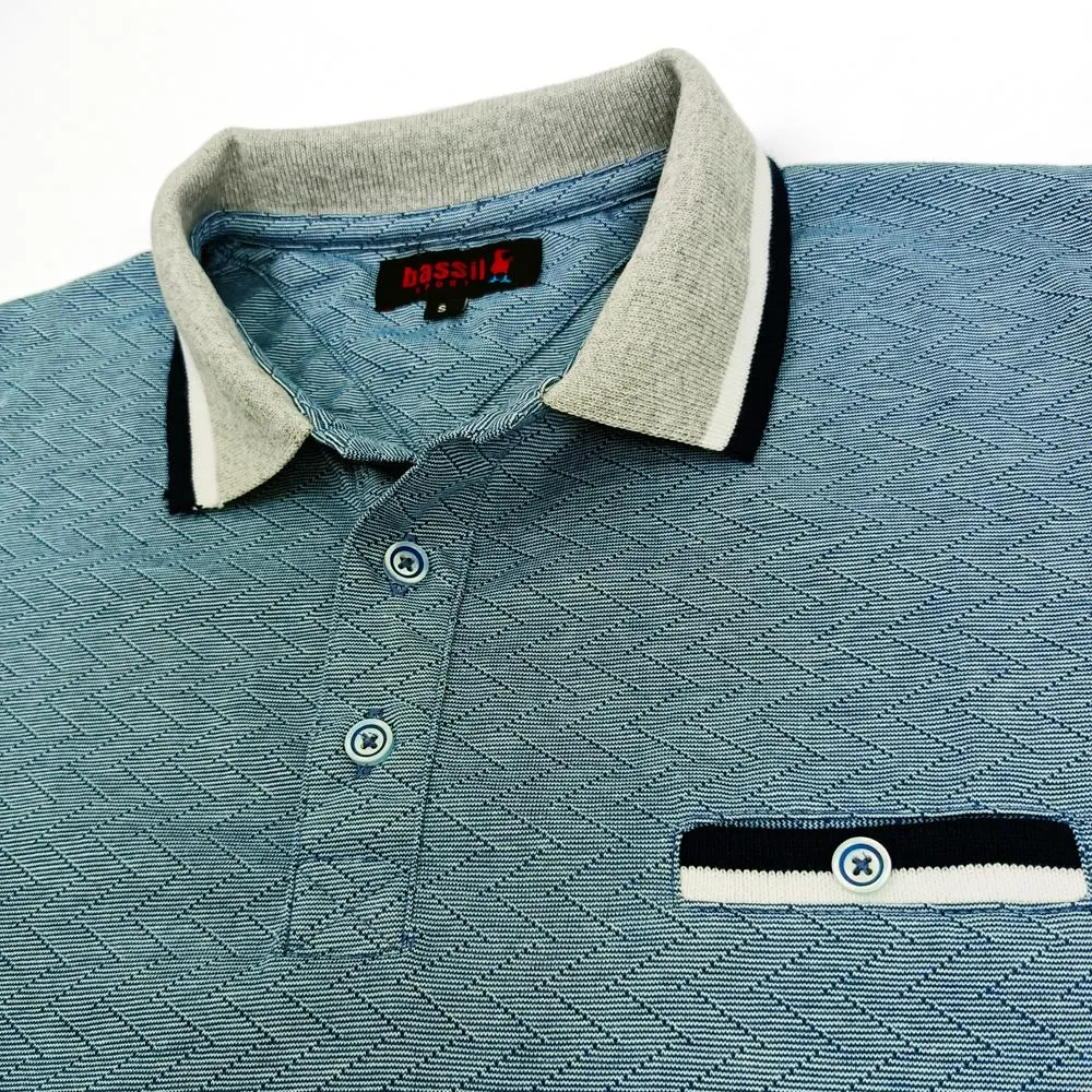 POLO GRIS AZULADO CLARO