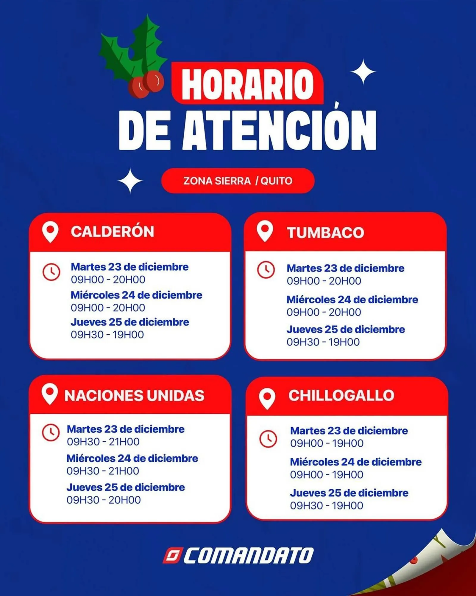 Catalogo de Catálogo Comandato 23 de diciembre al 25 de diciembre 2026 - Pag 1