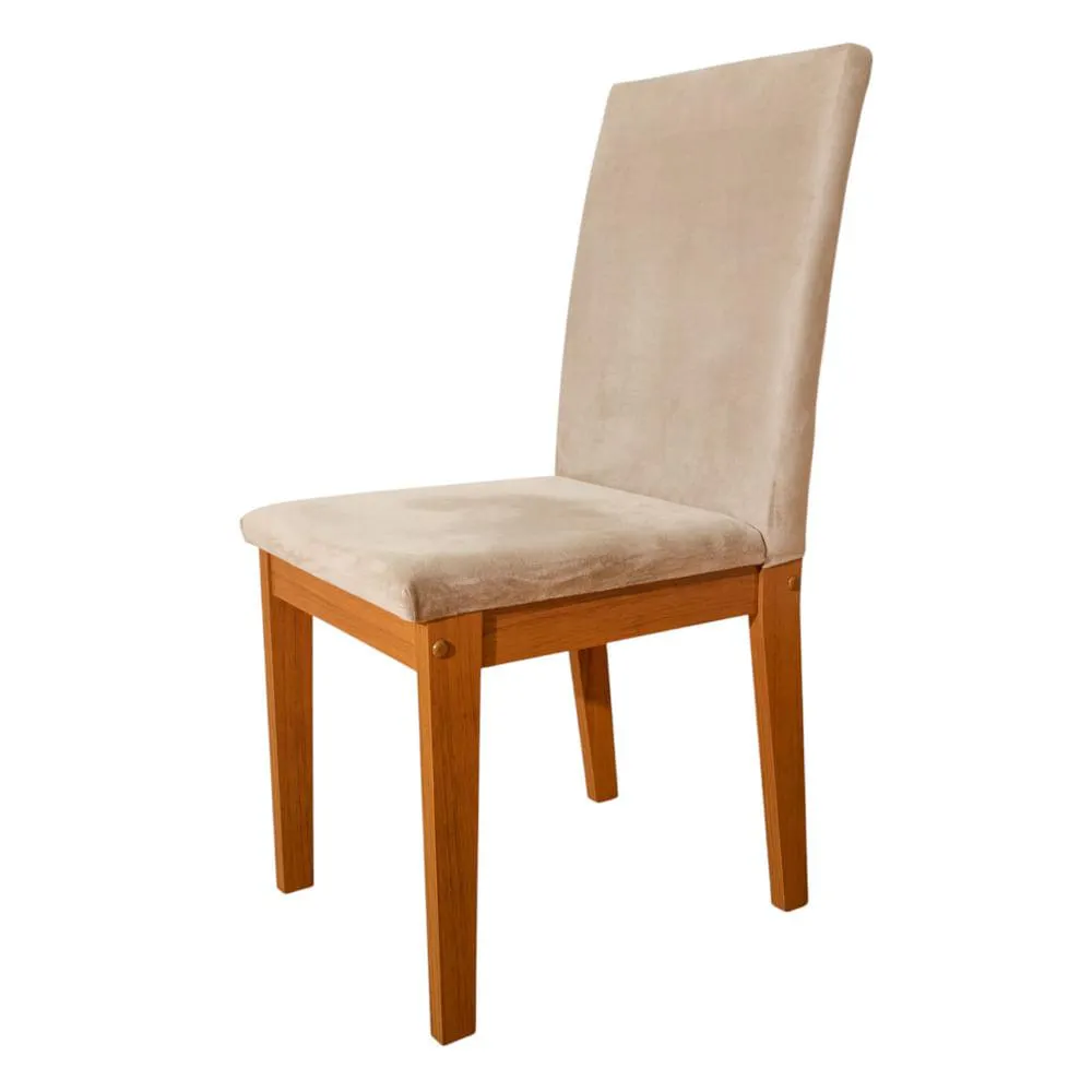 Silla de Comedor Suzy | Bi Color Freijo / Veludo Lunar