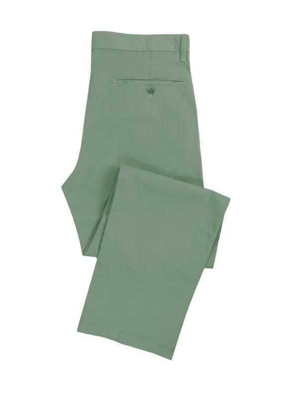 Pantalón de Gabardina Verde Aceituna