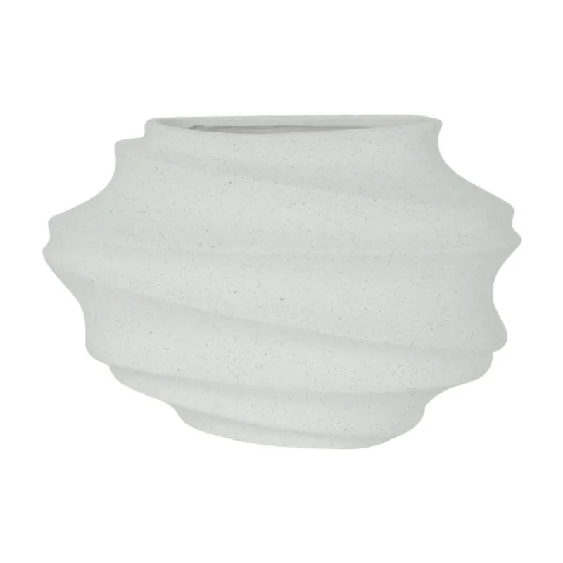 Florero Velti Cerámica 20cm Blanco