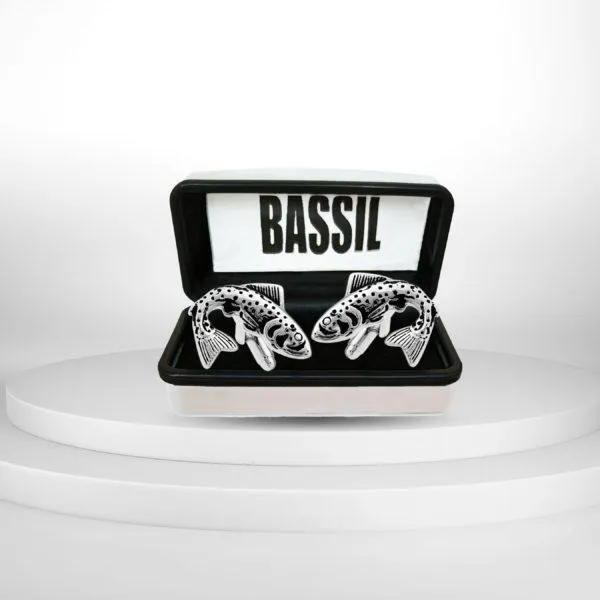 CUFFLINK DE PEZ COLOR PLATA