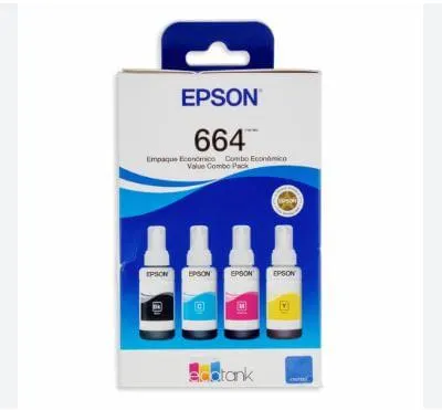 Tinta Epson Pack 4 Colores Serie T 664