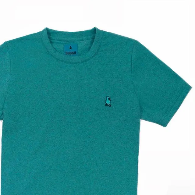 CAMISETA CUELLO REDONDO – TURQUESA