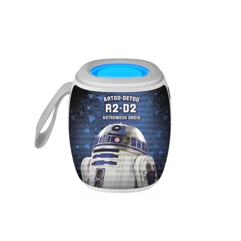 Parlante Portatil Bluetooth R2-D2 5w Luz Led Azul