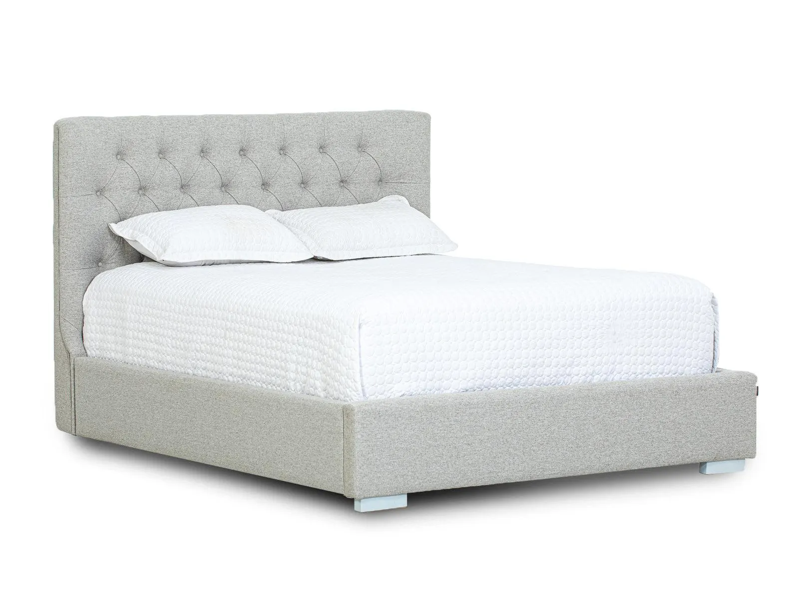 Cama Martini Basso Smoke Capitoneada