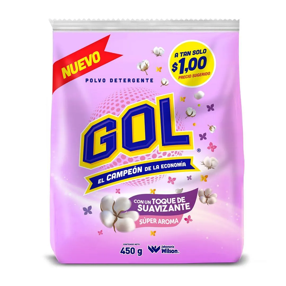 Detergente en Polvo Gol con Suavizante 450g