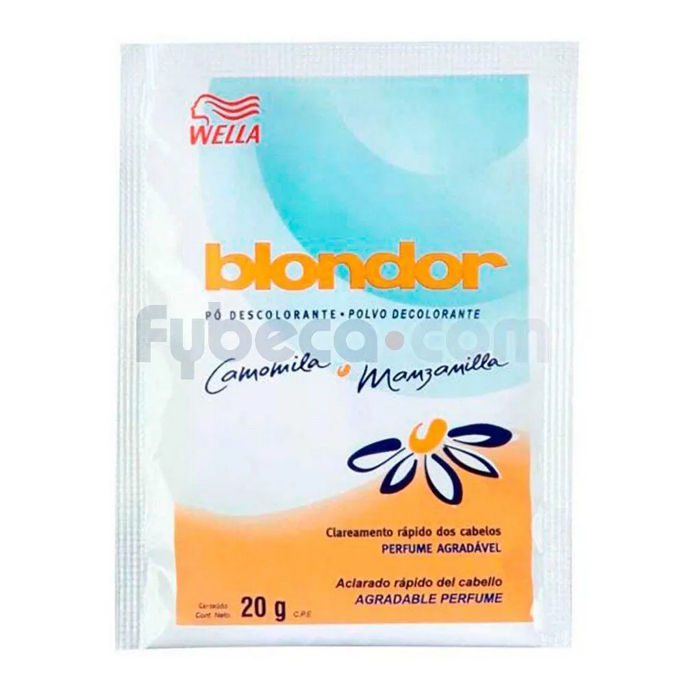 Decolorante Blondor Wella Manzanilla 20Gr. -