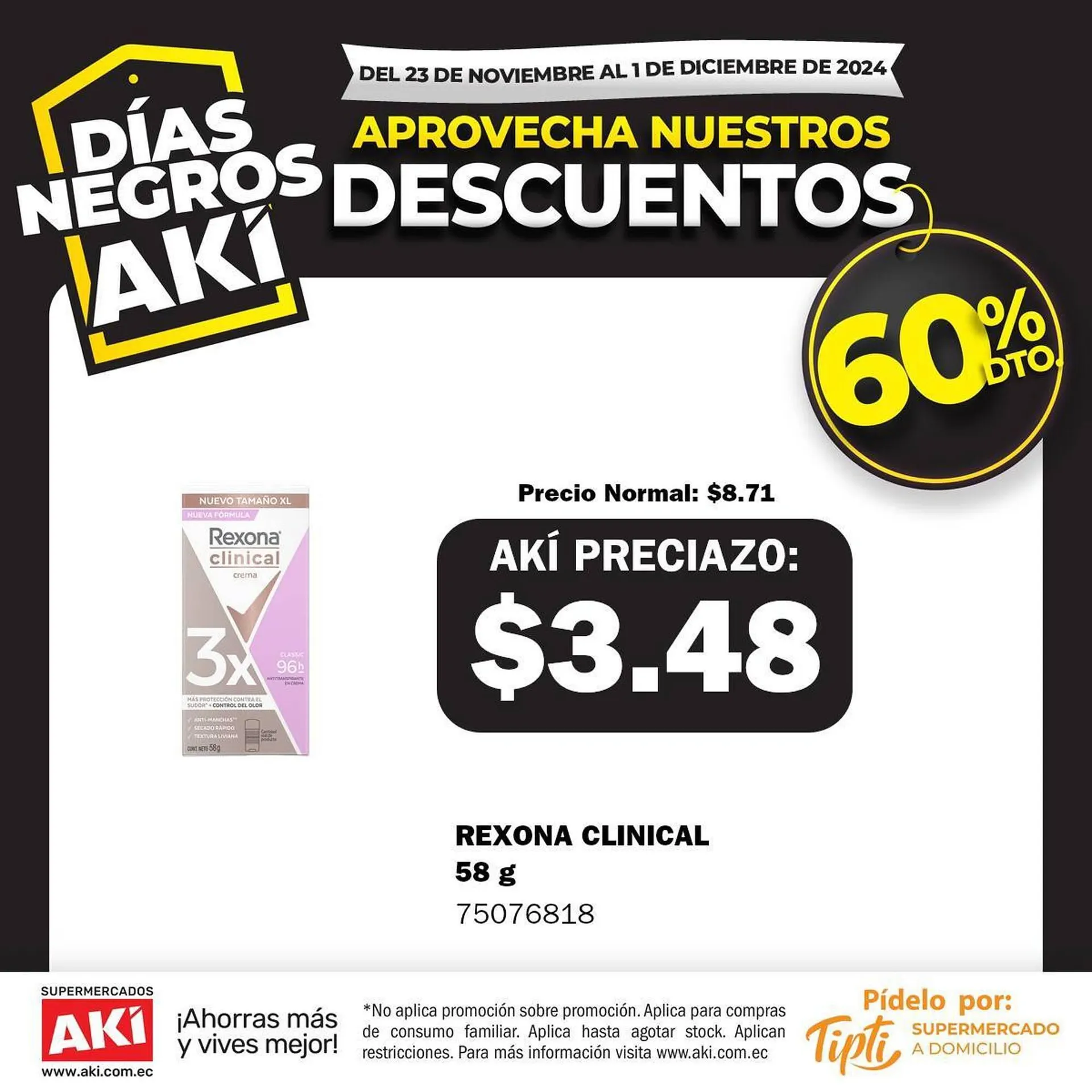 Catalogo de Catálogo Akí 25 de noviembre al 1 de diciembre 2024 - Pag 1