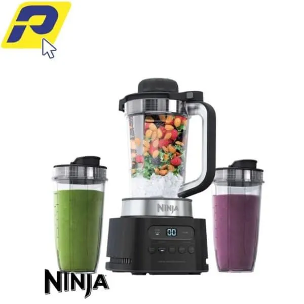 LICUADORA NINJA TWISTI DE ALTA VELOCIDAD BLENDER DUO 1100 WATTS GRIS OSCURO – CO150B