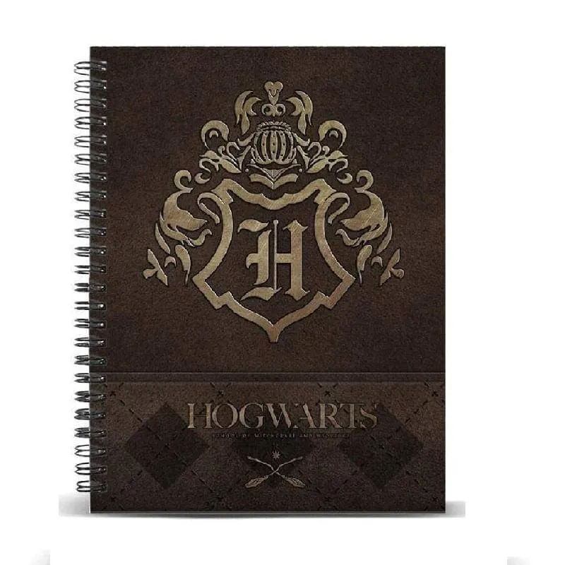 Cuaderno Espiral A4 200hjs Cuadros Pasta Dura Harry Potter