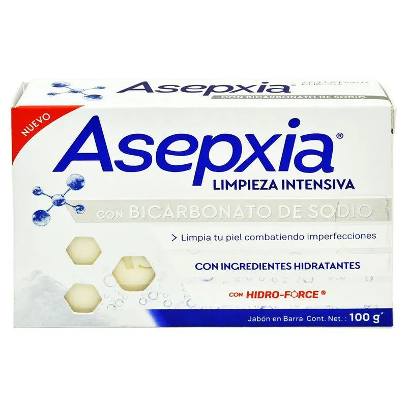 Asepxia Jabón en Barra Bicarbonato Sodio 100 g