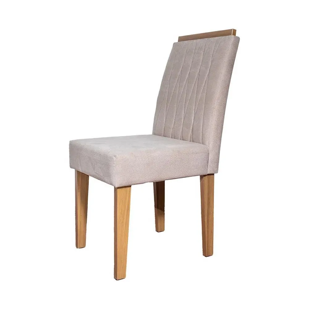 Silla Comedor Ana W22 | Bi Color Imbuía / Beige