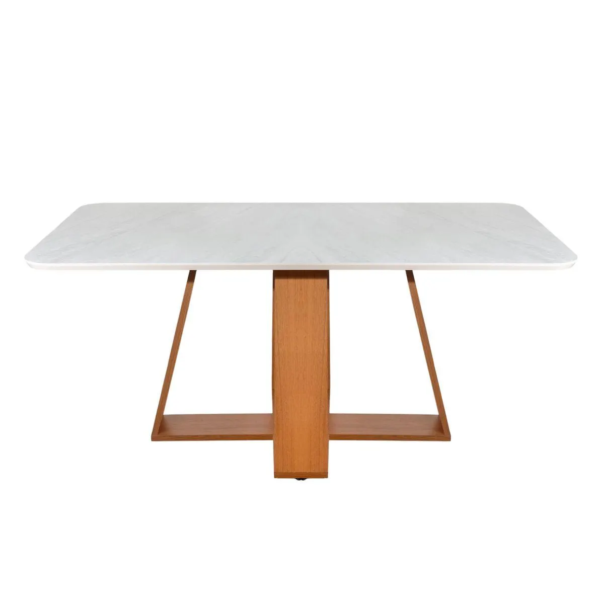 Mesa De Comedor Celeste | Bi Color Freijo /Marmol