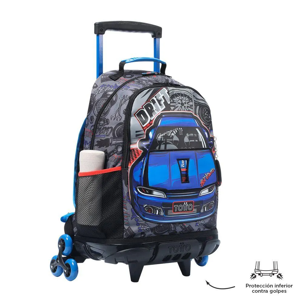 Mochila Con Ruedas Para Niño Racing - Racing - Estampado