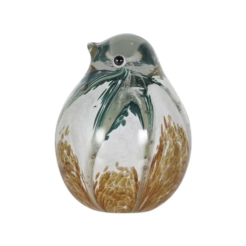Adorno Pájaro de Vidrio 10x10x12cm