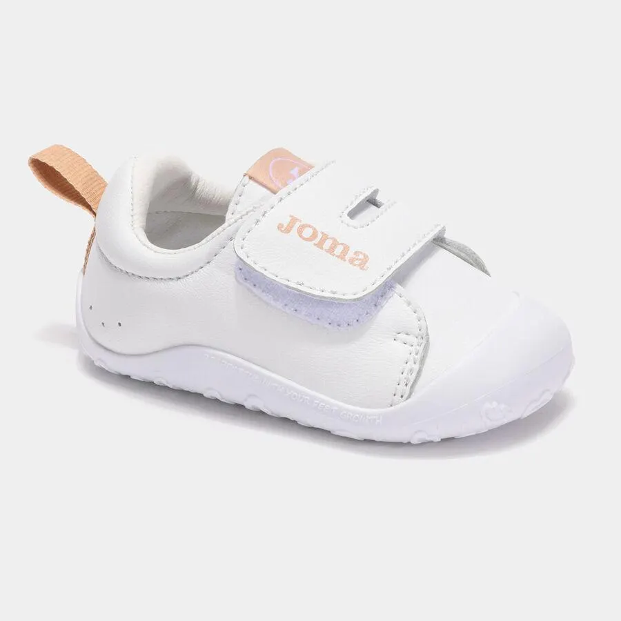 Zapatillas casual Teddy Baby 25 Barefoot junior blanco rosa