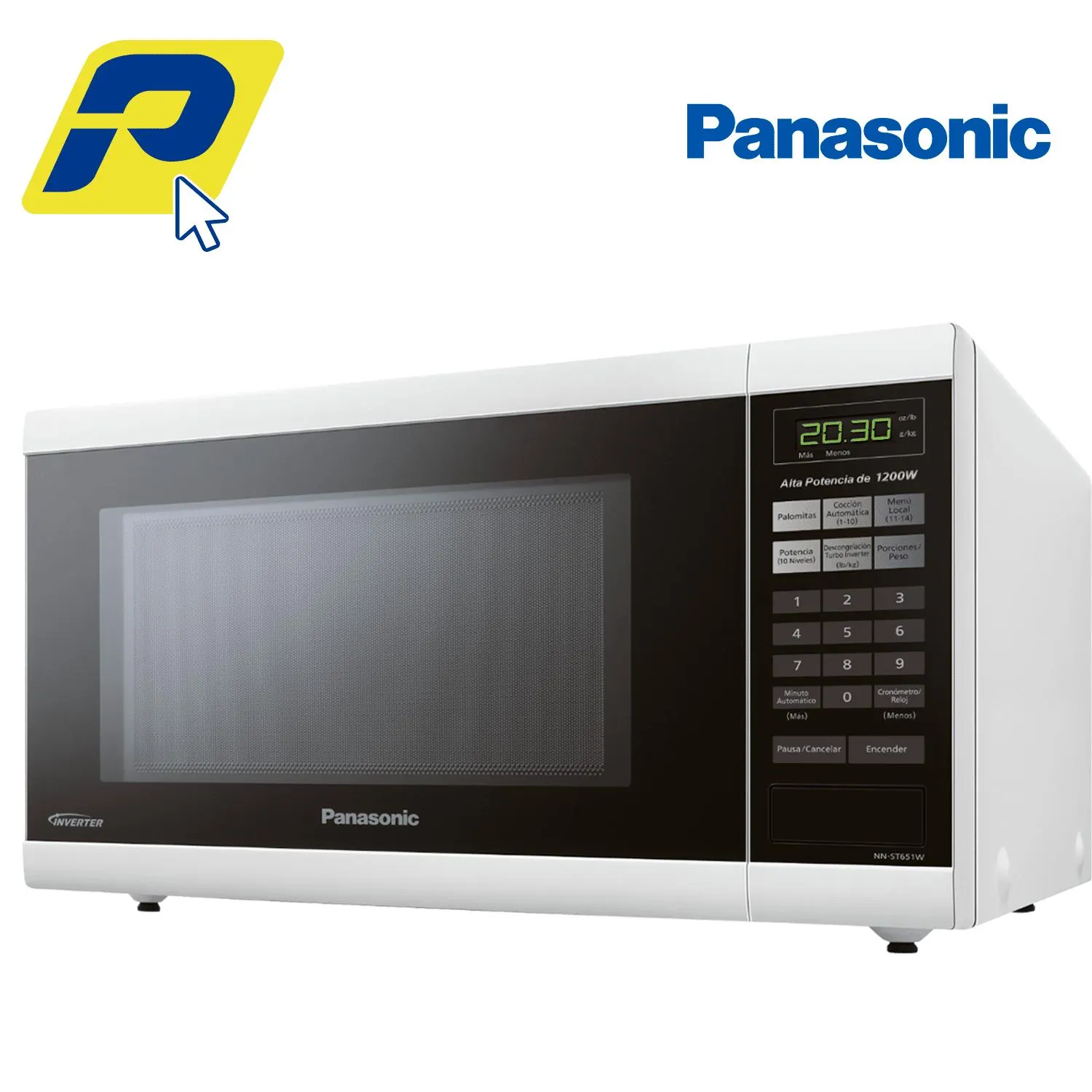 Microondas Panasonic 31 Litros – Touch – Acero Inoxidable