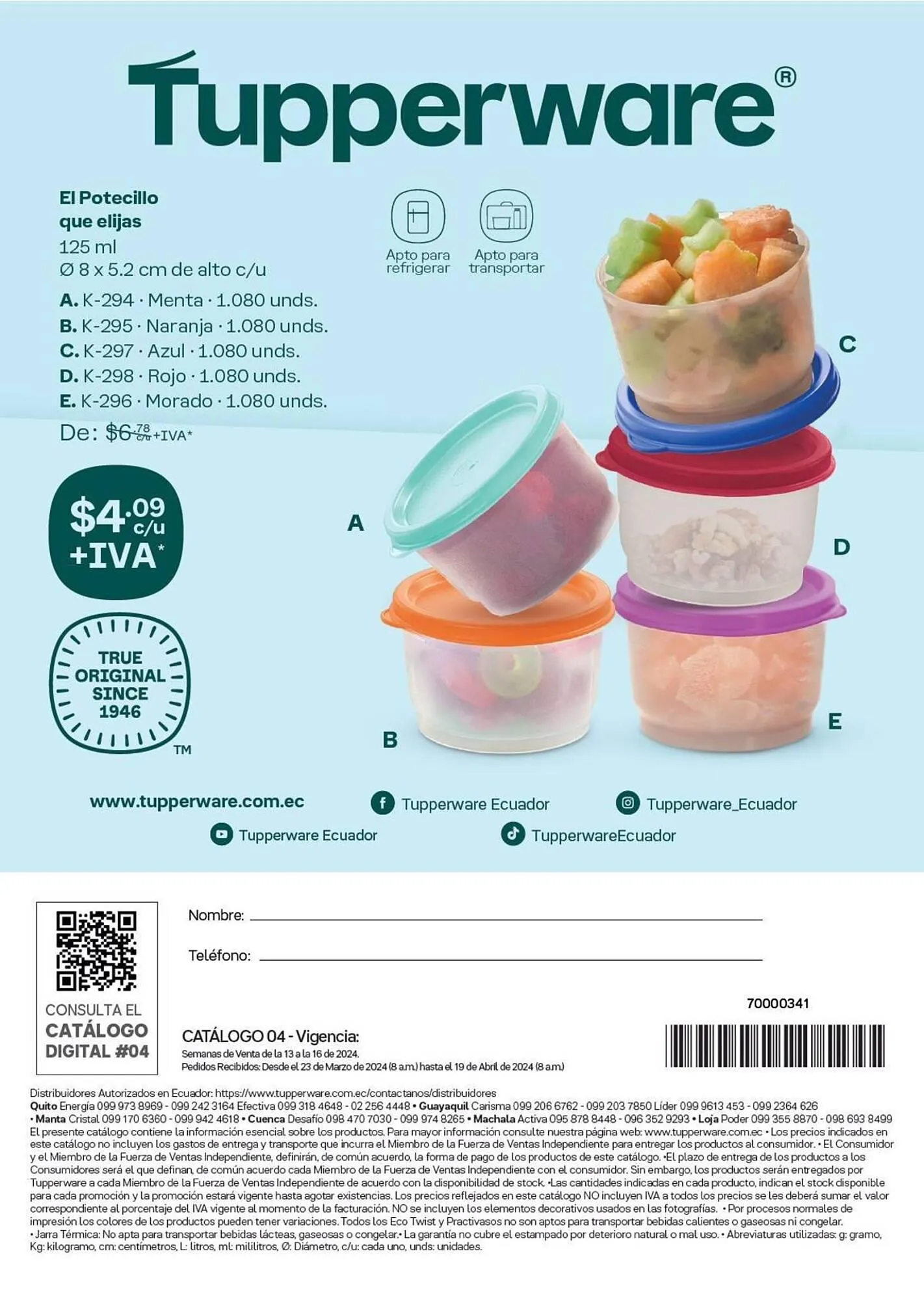 Catalogo de Catálogo Tupperware 27 de marzo al 19 de abril 2024 - Pag 51