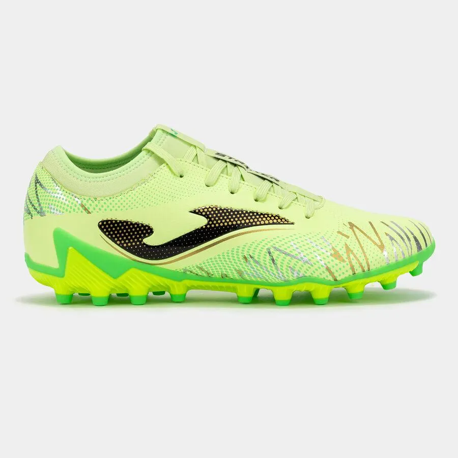 Botas fútbol Striker 26 césped artificial AG verde flúor