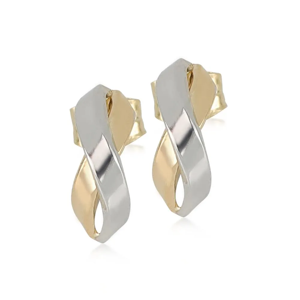 ARETES BANDAS BICOLOR COLECCIÓN BASICS