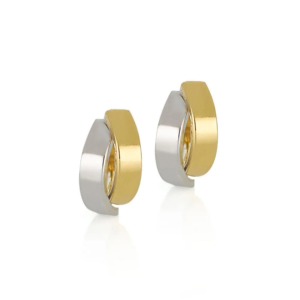 ARETES BICOLOR COLECCIÓN BASICS