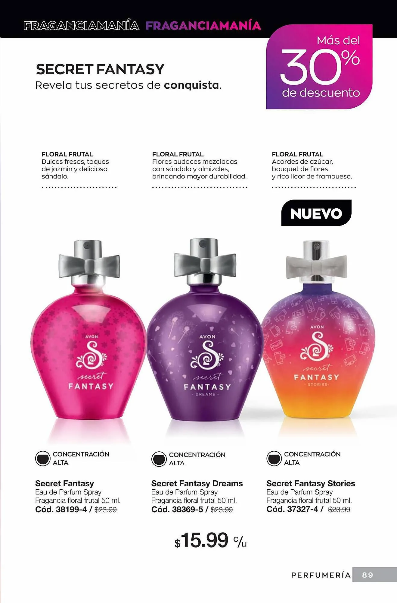 Catalogo de Catálogo AVON 18 de septiembre al 16 de octubre 2023 - Pag 89