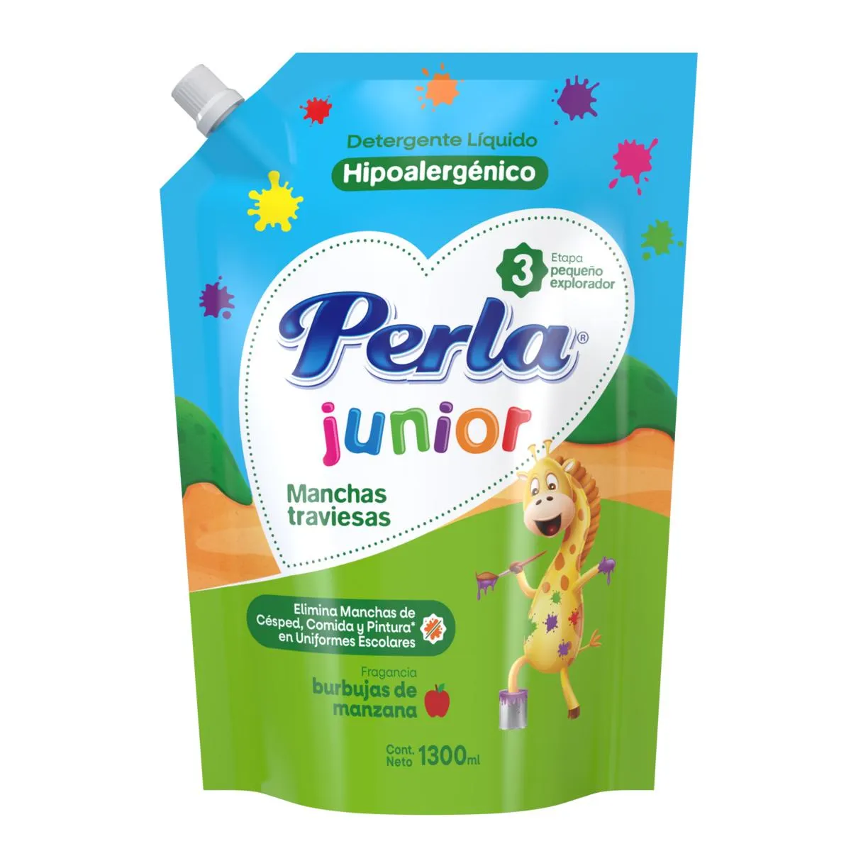 Detergente Líquido Perla Junior Doypack 1.3 L
