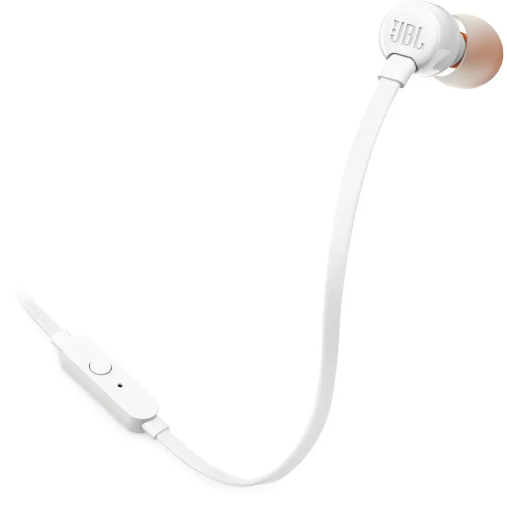 Audífono Tipo Inserción con Micrófono - JBL - T110 - Blanco