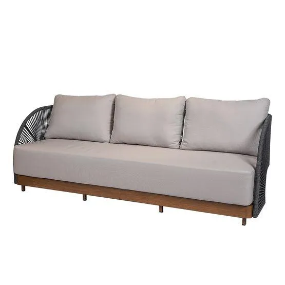 Sofá 3P Exteriores Norma | Gris Oscuro